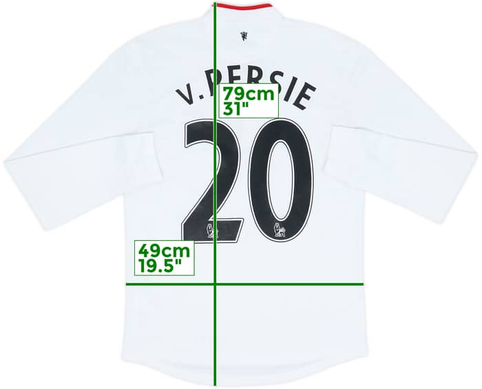 2012-14 Manchester United Away L/S Shirt v.Persie #20 - 7/10 - (S)