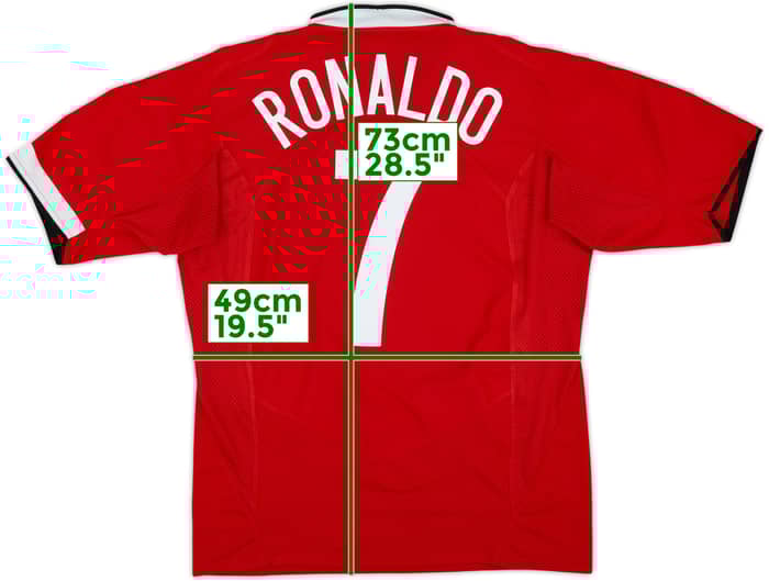 2004-06 Manchester United Home Shirt Ronaldo #7 - 6/10 - (L)