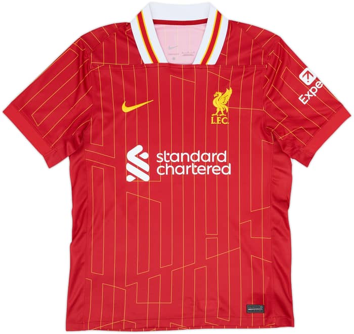 2024-25 Liverpool Home Shirt Virgil #4 - 9/10 - (M)