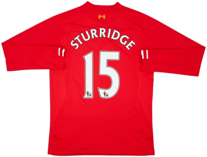 2013-14 Liverpool Home L/S Shirt Sturridge #15 - 8/10 - (M)
