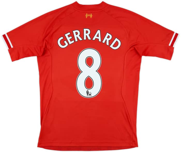 2013-14 Liverpool Home Shirt Gerrard #8 - 6/10 - (M)