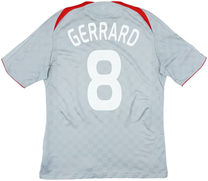 2008-09 Liverpool Away Shirt Gerrard #8 - 6/10 - (M)