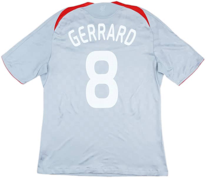 2008-09 Liverpool Away Shirt Gerrard #8 - 6/10 - (L)