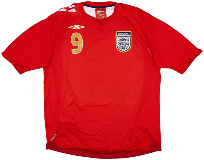 2006-08 England Away Shirt Rooney #9 - 5/10 - (XL)