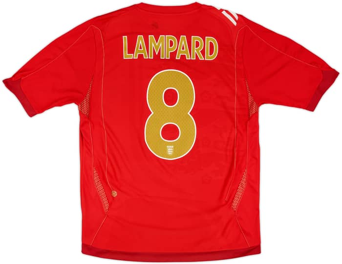 2006-08 England Away Shirt Lampard #8 - 6/10 - (L)