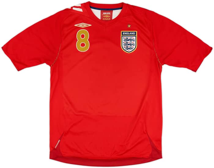 2006-08 England Away Shirt Lampard #8 - 6/10 - (L)