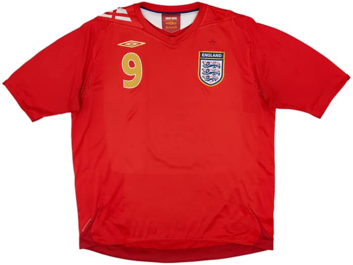 2006-08 England Away Shirt Rooney #9 - 5/10 - (XL)