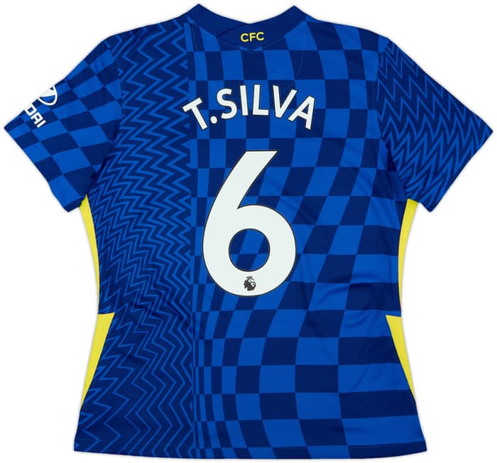 2021-22 Chelsea Home Shirt T.Silva #6 - 10/10 - (Women's XL)