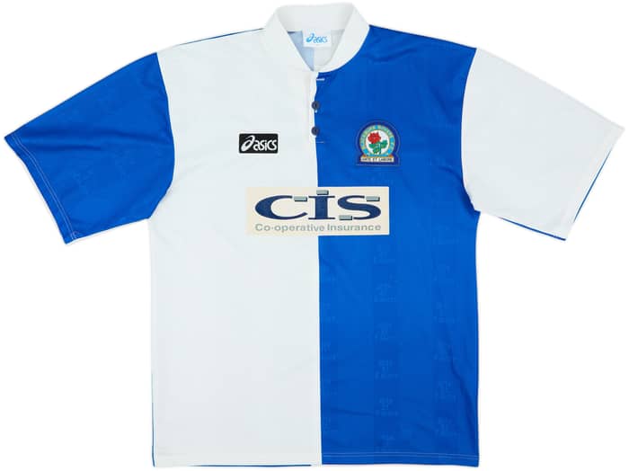 1996-98 Blackburn Home Shirt Hendry #5 - 8/10 - (XL)