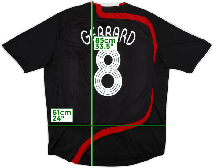2007-08 Liverpool Third Shirt Gerrard #8 - 6/10 - (XXL)