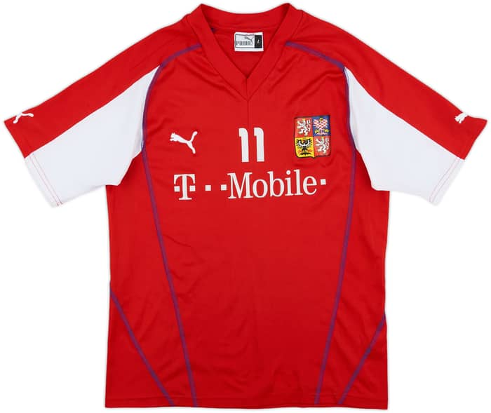 2003-04 Czech Republic Basic Home Shirt Nedved #11 - 6/10 - (L)