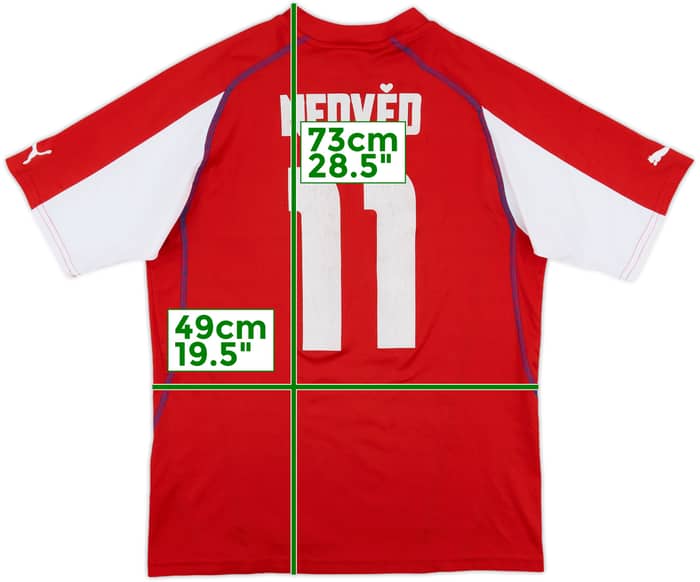 2003-04 Czech Republic Basic Home Shirt Nedved #11 - 6/10 - (L)