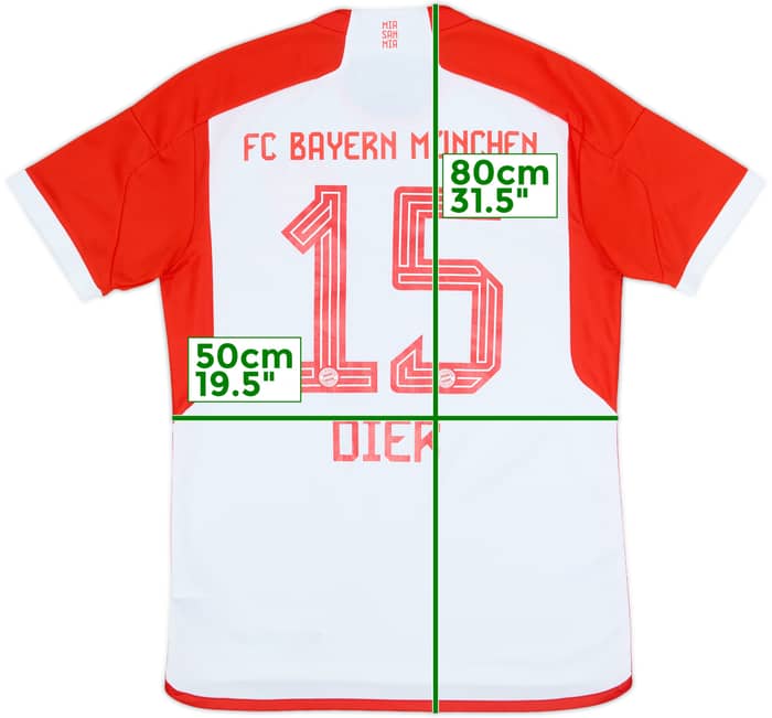 2023-24 Bayern Munich Home Shirt Dier #15 - 6/10 - (M)