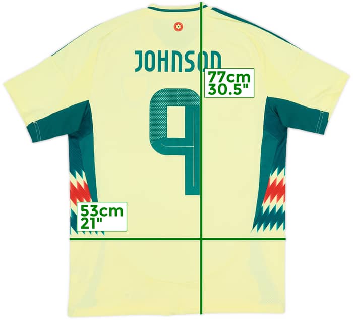 2024-25 Wales Away Shirt Johnson #9 - 8/10 - (M)