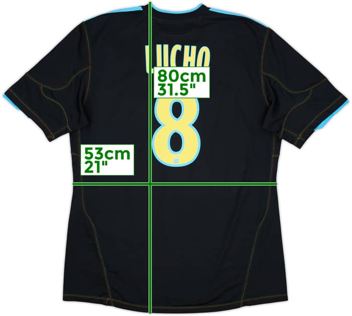 2010-11 Olympique Marseille Third Shirt Lucho #8 - 10/10 - (L)