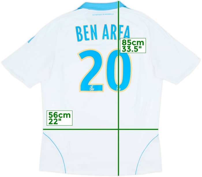 2008-09 Olympique Marseille Home Shirt Ben Arfa #20 - 7/10 - (L)