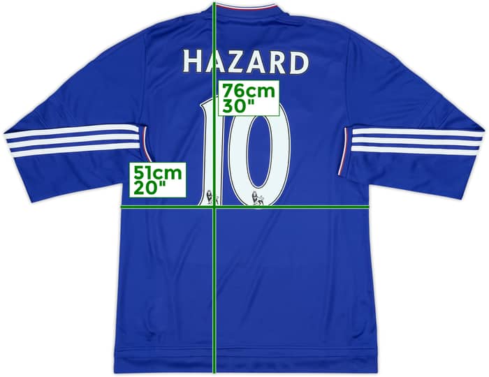2015-16 Chelsea Home L/S Shirt Hazard #10 - 8/10 - (M)
