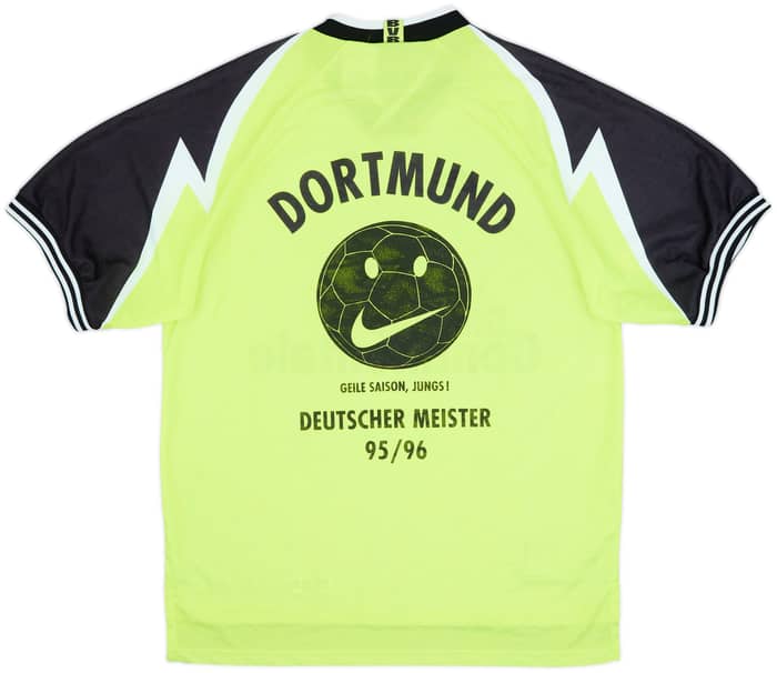1995-96 Borussia Dortmund 'Deutscher Meister' Home Shirt - 8/10 - (XL)