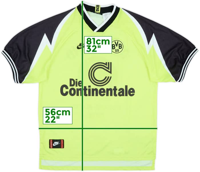 1995-96 Borussia Dortmund 'Deutscher Meister' Home Shirt - 8/10 - (XL)