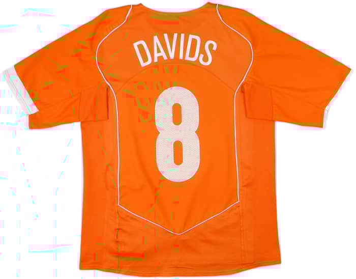 2004-06 Netherlands Home Shirt Davids #8 - 9/10 - (M)