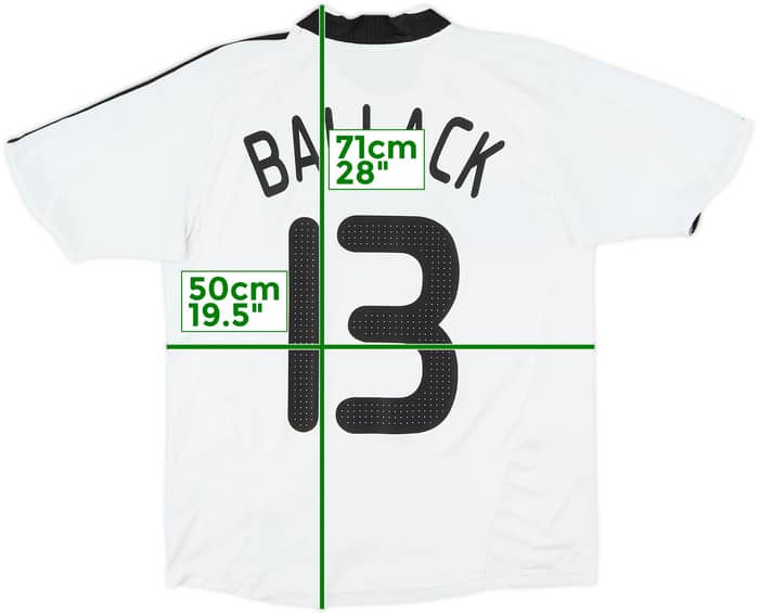 2008-09 Germany Home Shirt Ballack #13 - 7/10 - (L.Boys)