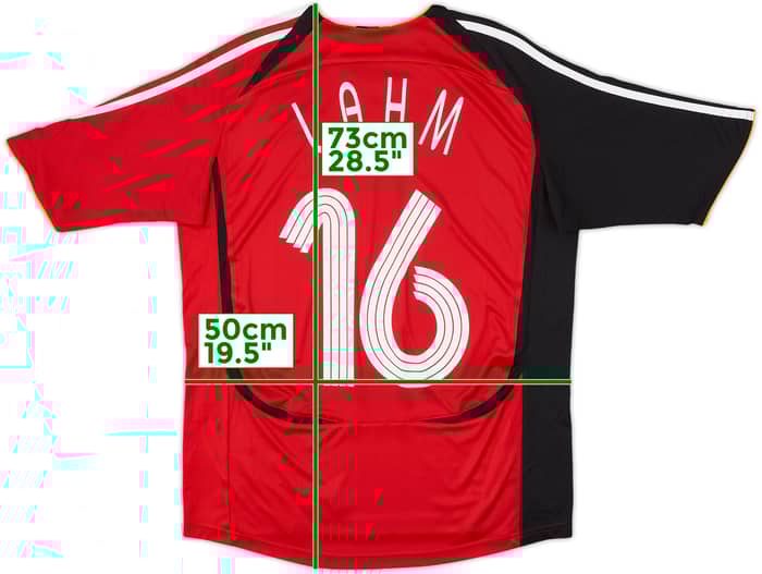 2005-07 Germany Away Shirt Lahm #16 - 7/10 - (XL.Boys)