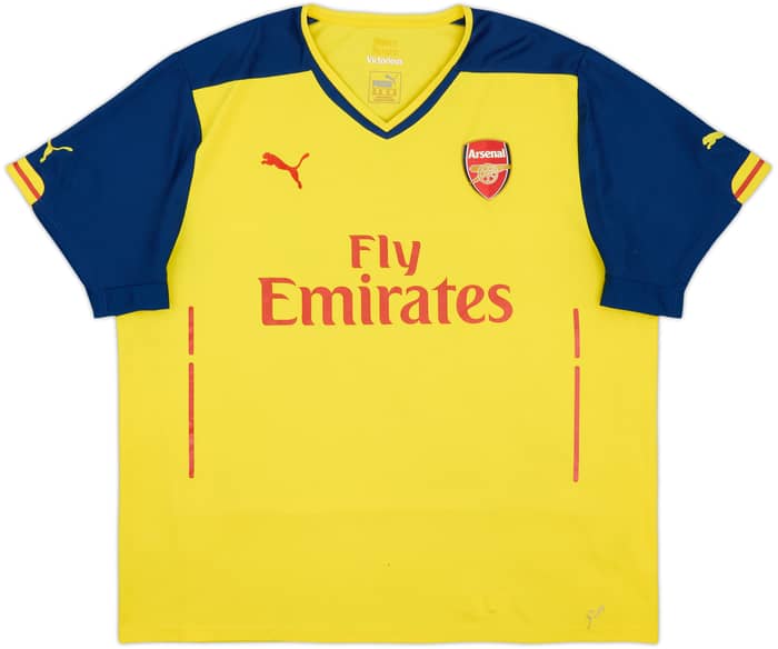 2014-15 Arsenal Away Shirt Arteta #8 - 8/10 - (XXL)