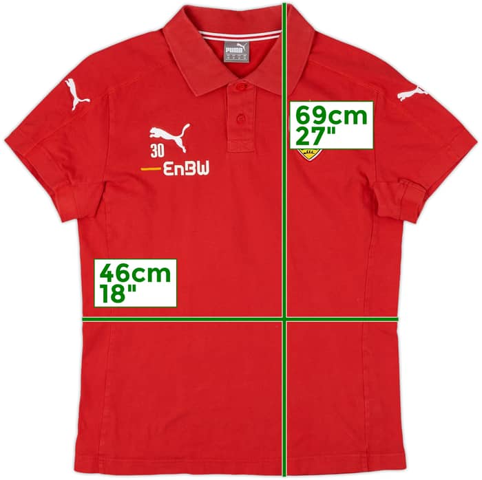 2008-09 Stuttgart Player Issue Puma Polo Shirt #30 - 8/10 - (M)