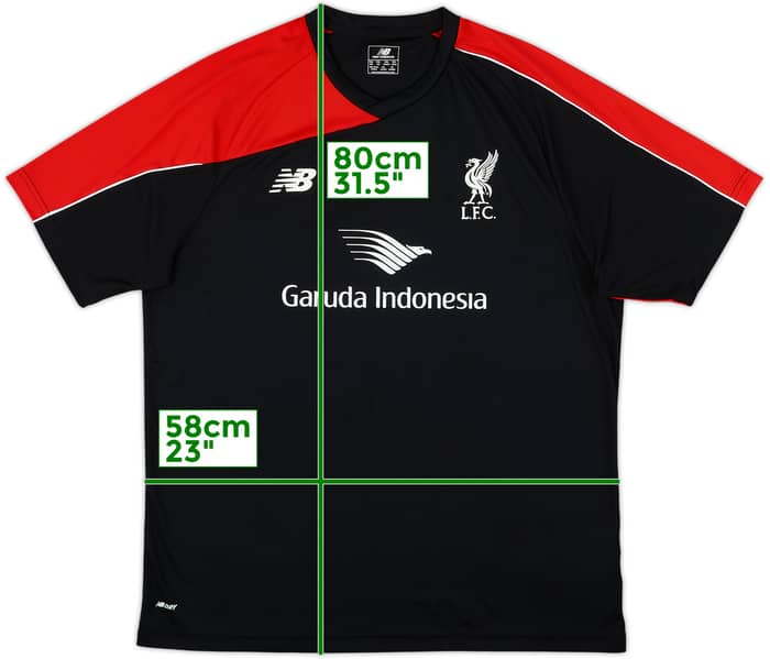 2015-16 Liverpool New Balance Training Shirt - 7/10 - (XXL)