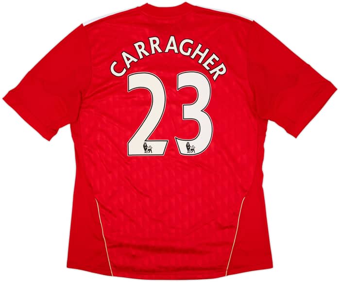 2010-12 Liverpool Home Shirt Carragher #23 - 9/10 - (XL)
