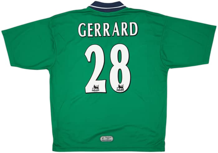 1999-00 Liverpool Away Shirt Gerrard #28 - 8/10 - (L)