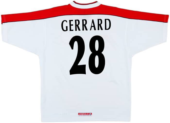 1998-99 Liverpool Away Shirt Gerrard #28 - 8/10 - (L)