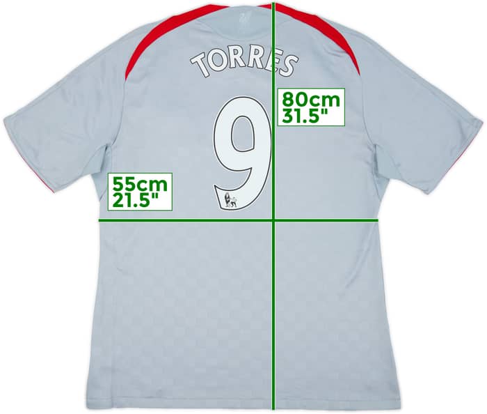 2008-09 Liverpool Away Shirt Torres #9 - 9/10 - (XL)