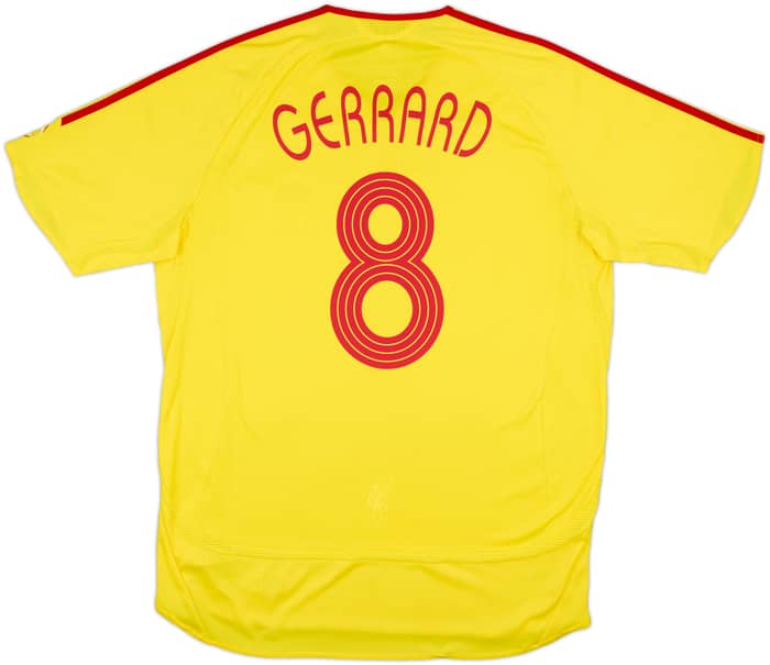 2006-07 Liverpool Player Issue Away Shirt Gerrard #8 - 8/10 - (XL)