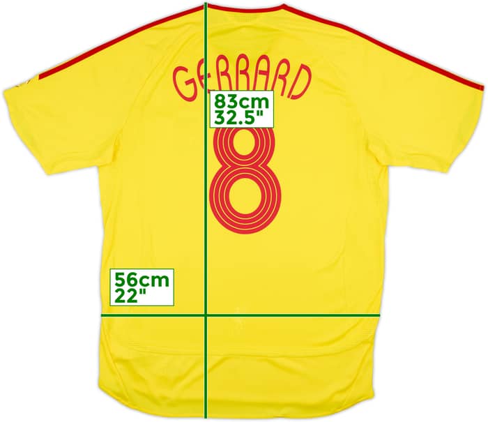 2006-07 Liverpool Player Issue Away Shirt Gerrard #8 - 8/10 - (XL)
