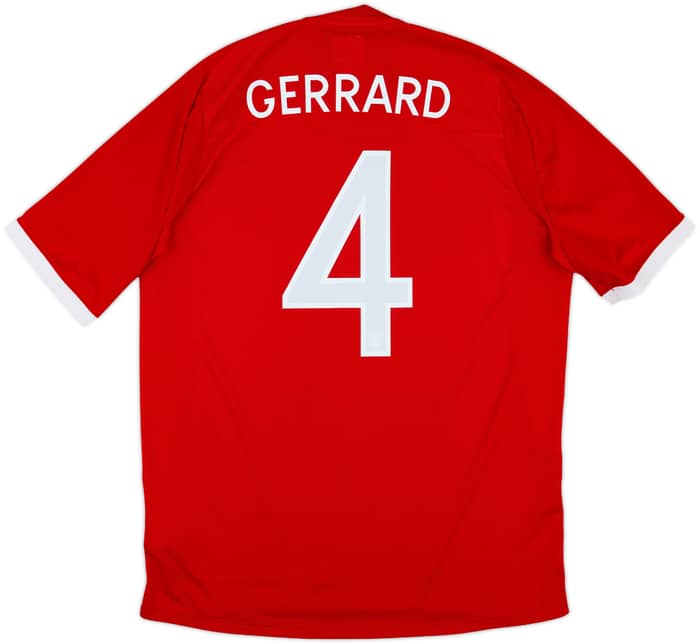 2010-11 England Away Shirt Gerrard #4 - 8/10 - (L)