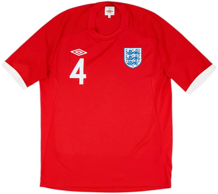 2010-11 England Away Shirt Gerrard #4 - 8/10 - (L)