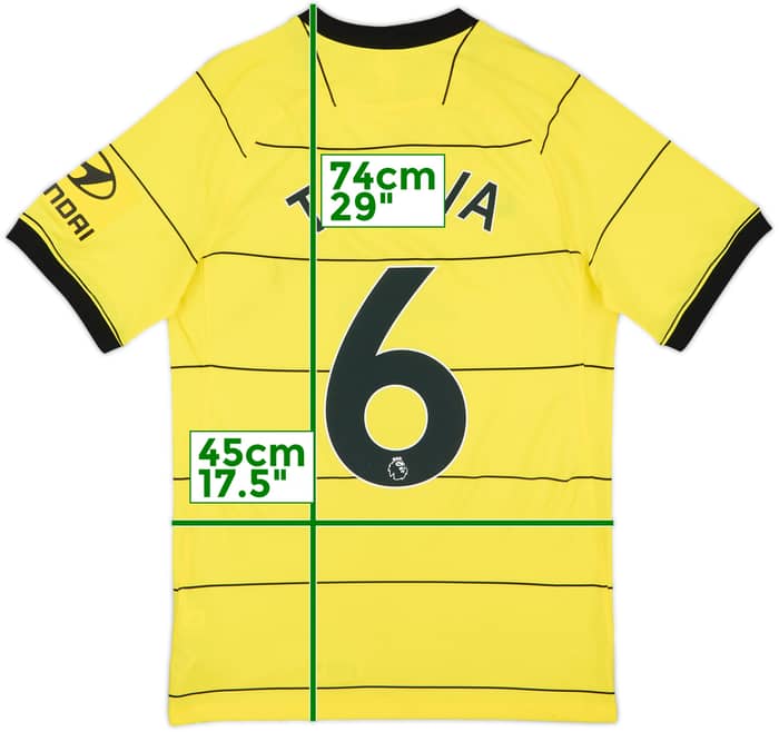 2021-22 Chelsea Away Shirt T.Silva #6 - 6/10 - (S)