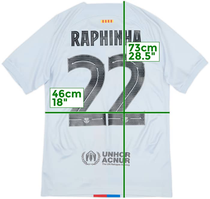 2022-23 Barcelona Third Shirt Raphinha #22 - 7/10 - (S)