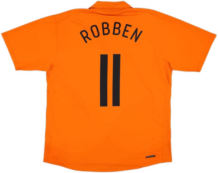 2006-08 Netherlands Home Shirt Robben #11 - 7/10 - (XL)