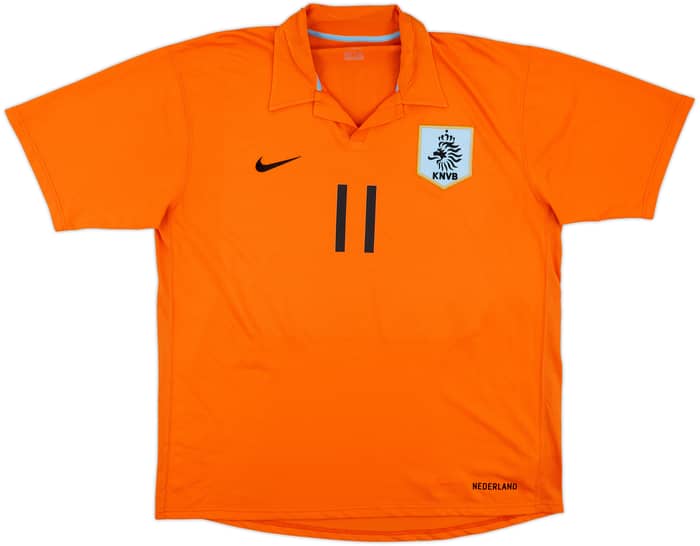 2006-08 Netherlands Home Shirt Robben #11 - 7/10 - (XL)