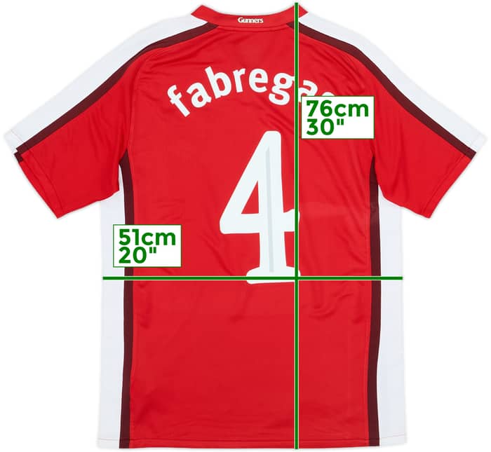 2008-10 Arsenal Home Shirt Fabregas #4 - 6/10 - (S)