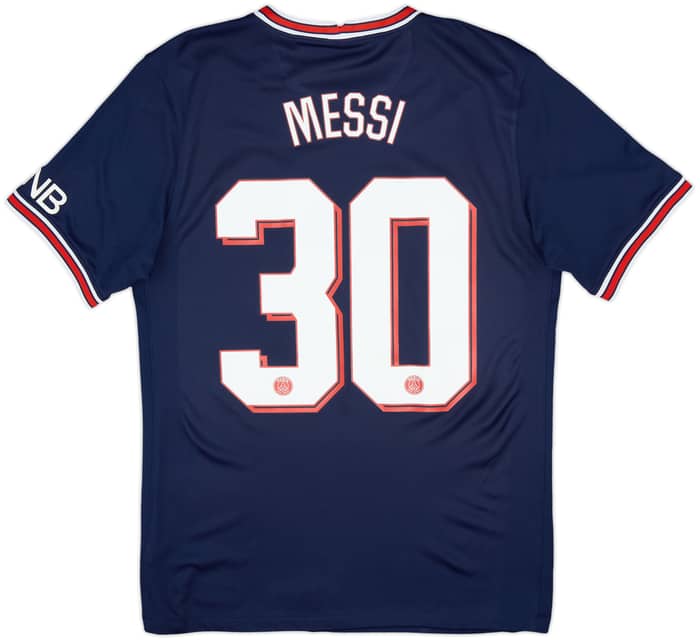 2021-22 Paris Saint-Germain Home Shirt Messi #30 - 9/10 - (S)