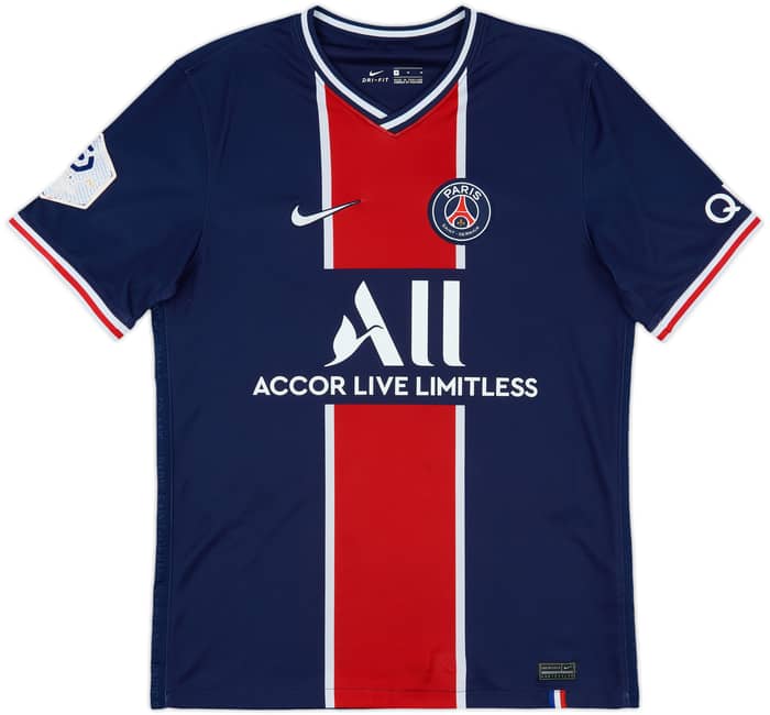 2020-21 Paris Saint-Germain Home Shirt Neymar Jr #10 - 6/10 - (M)