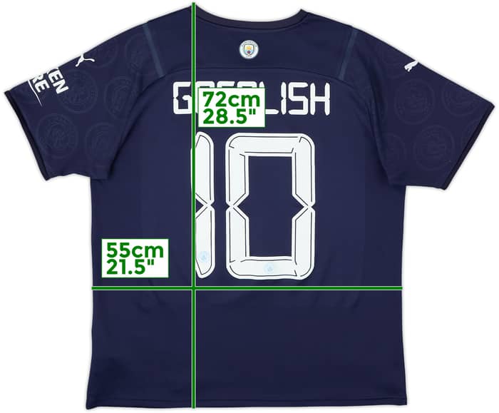 2021-22 Manchester City Third Shirt Grealish #10 - 7/10 - (L)