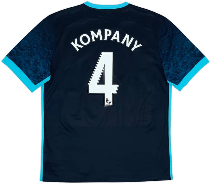 2015-16 Manchester City Away Shirt Kompany #4 - 9/10 - (L)
