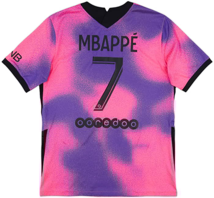 2020-21 Paris Saint-Germain Fourth Shirt Mbappe #7 - 8/10 - (M)