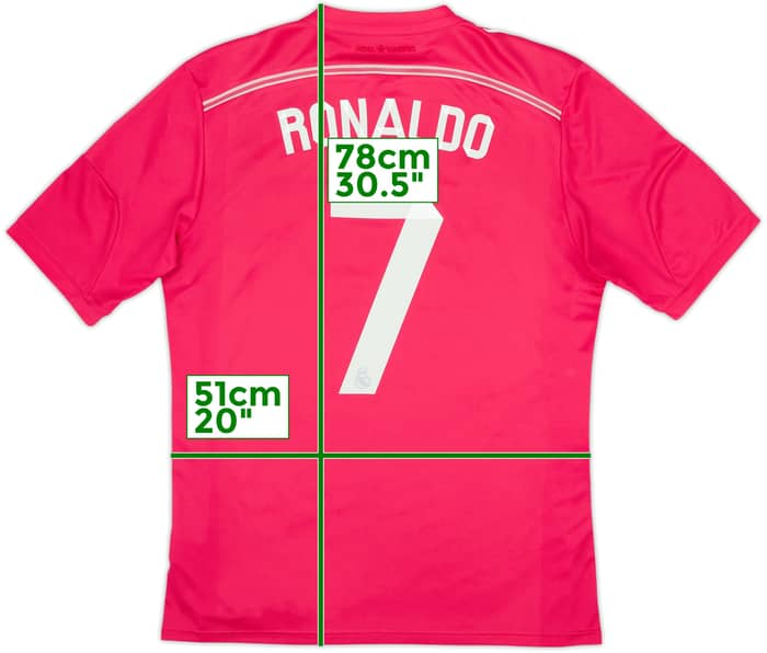 2014-15 Real Madrid Away Shirt Ronaldo #7 - 7/10 - (L)