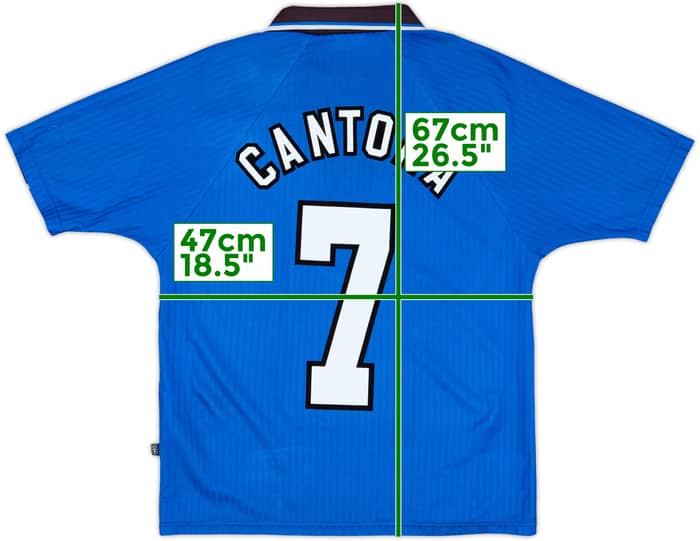 1996-98 Manchester United Third Shirt Cantona #7 - 7/10 - (Y)