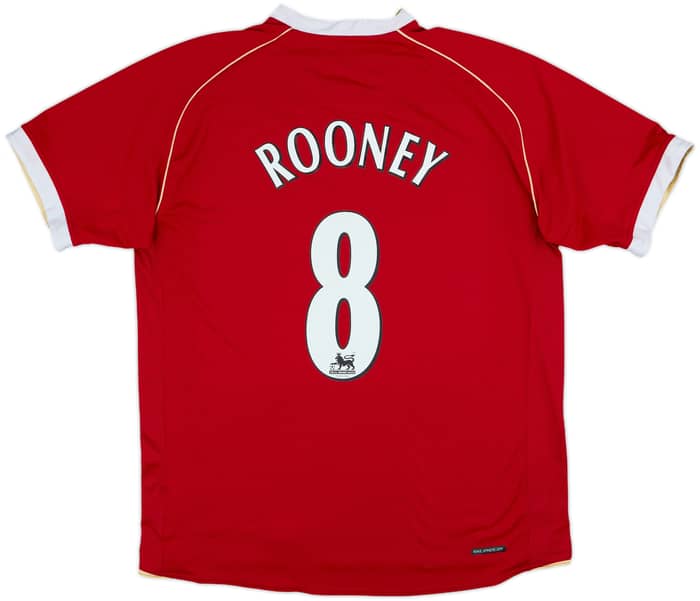 2006-07 Manchester United Home Shirt Rooney #8 - 8/10 - (L)